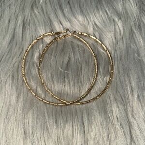 faux Gold Hoop Earrings